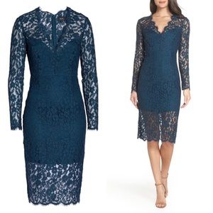 BARDOT midnight lace dress size 6